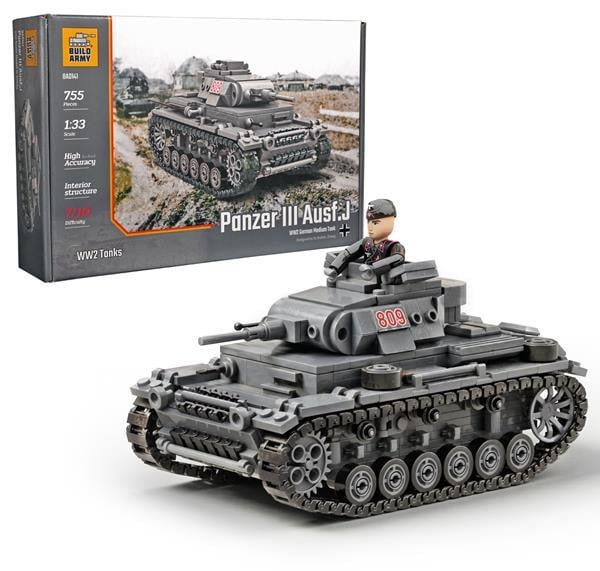 Build Army Panzer III Ausf. J Bouwsteen Set BRM-00141