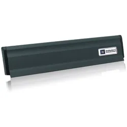JU Briefeinwurf Einwurfklappe Briefkastenklappe Einwurfblende 02-187, Eisenglimmer, 365x78mm
