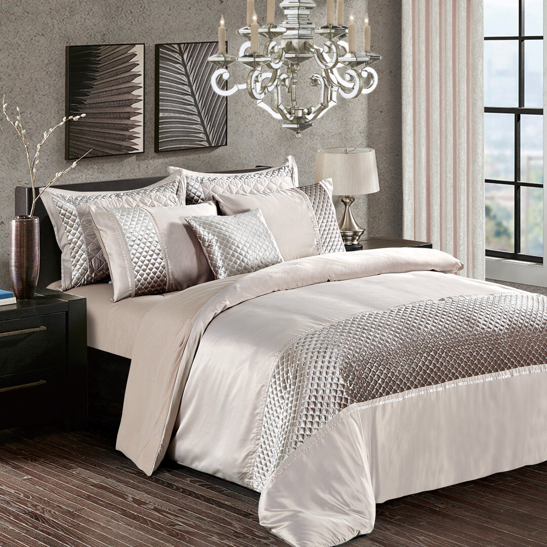 Rosdorf Park Cheng Polyester Bedding with Pillowcases Included Mink Super King - 2 Standard Pillowcases