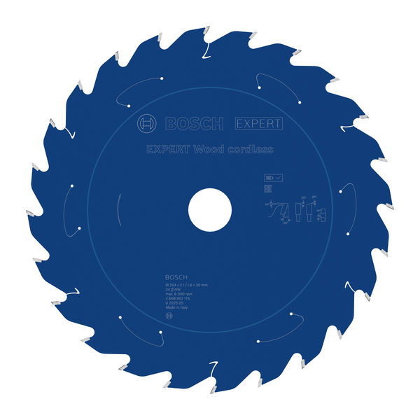 Bosch EXPERT Wood Kreissägeblatt, 254x2,1x30 mm, Z24, Zahnwinkel 25° 2 608 902 175