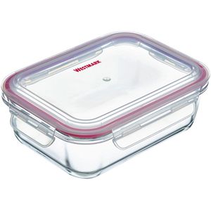 Westmark Frischhaltedose 23432270, aus Glas, 1,04 Liter, transparent, luftdicht