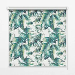 INNENROLLO - Fensterrollo - Rollo - 140x140 cm - Blätter