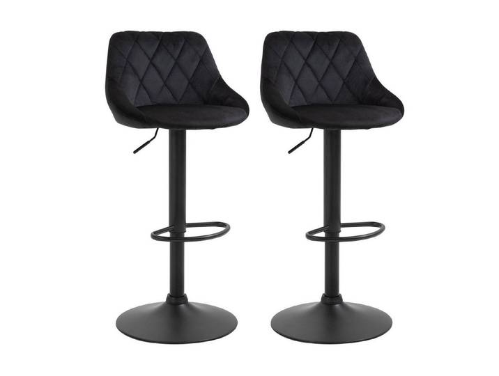 FELIXLEO Barhocker Barhocker 2er Set Höhenverstellbar Drehbar Barstühle mit Samtoptik (1 St)