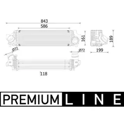 Ladeluftkühler MAHLE CI 610 000P für BMW Mini 2er X1
