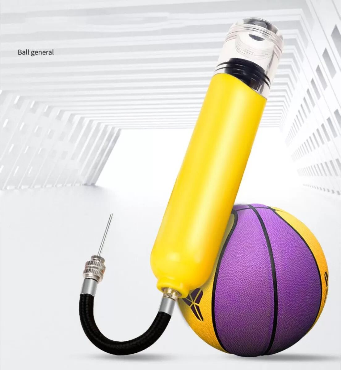 INF Mini Pompe à Air Manuelle Compacte pour Ballons et Gonflables - Portable et Haute Pression Rouge