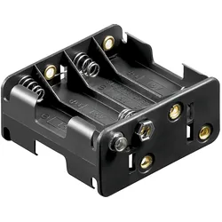 HALTER 8XUM3-QDK - Batteriehalter für 8 Mignonzellen (AA), Druckknopf