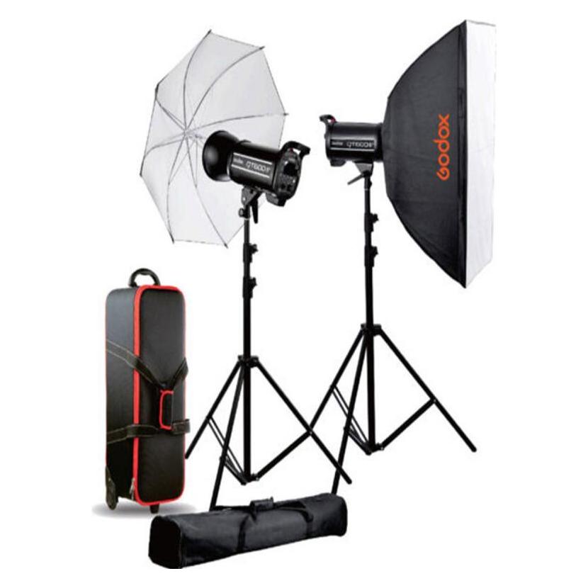 Godox QT600IIM-D QTII Flash Kit-3 flash heads (Blitzkopf, 600 Ws) (QT600IIM-D)