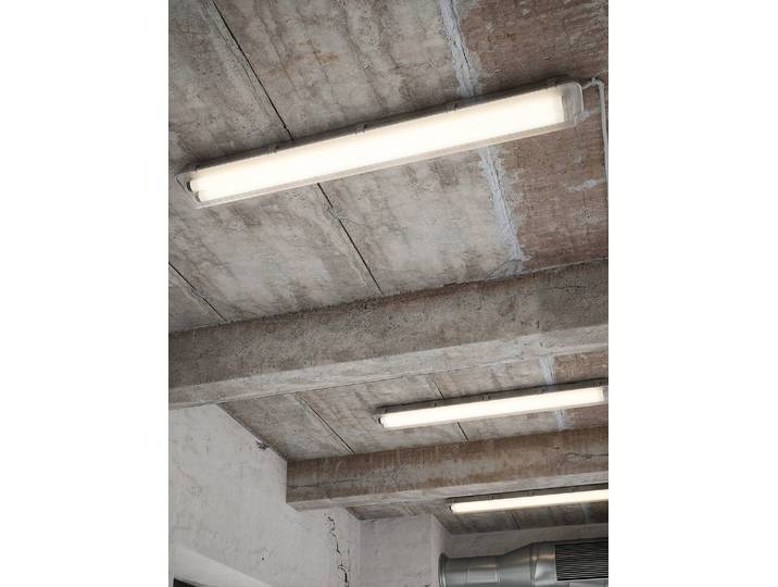 Plafonnier Works Double 65cm Gris
