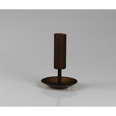 Kerzenhalter AM DESIGN "aus Glas", braun, B:8cm H:11cm, Glas, Kerzenhalter, Kerzenhalter, 3er Set, BxH: 8x11 cm