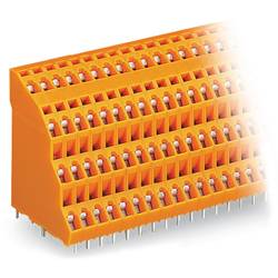 WAGO 738-404 Vierstockklemme 2.50 mm² Polzahl 16 Orange 36 St.