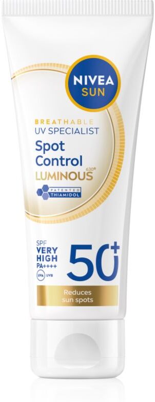 NIVEA SUN Luminous 630 Gesichtscreme zum Bräunen gegen Pigmentflecken SPF 50+ 40 ml