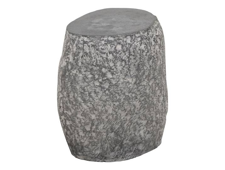 MUST Living Organische Salontafel Rock Cement, Ø36cm - Zwart - Rond
