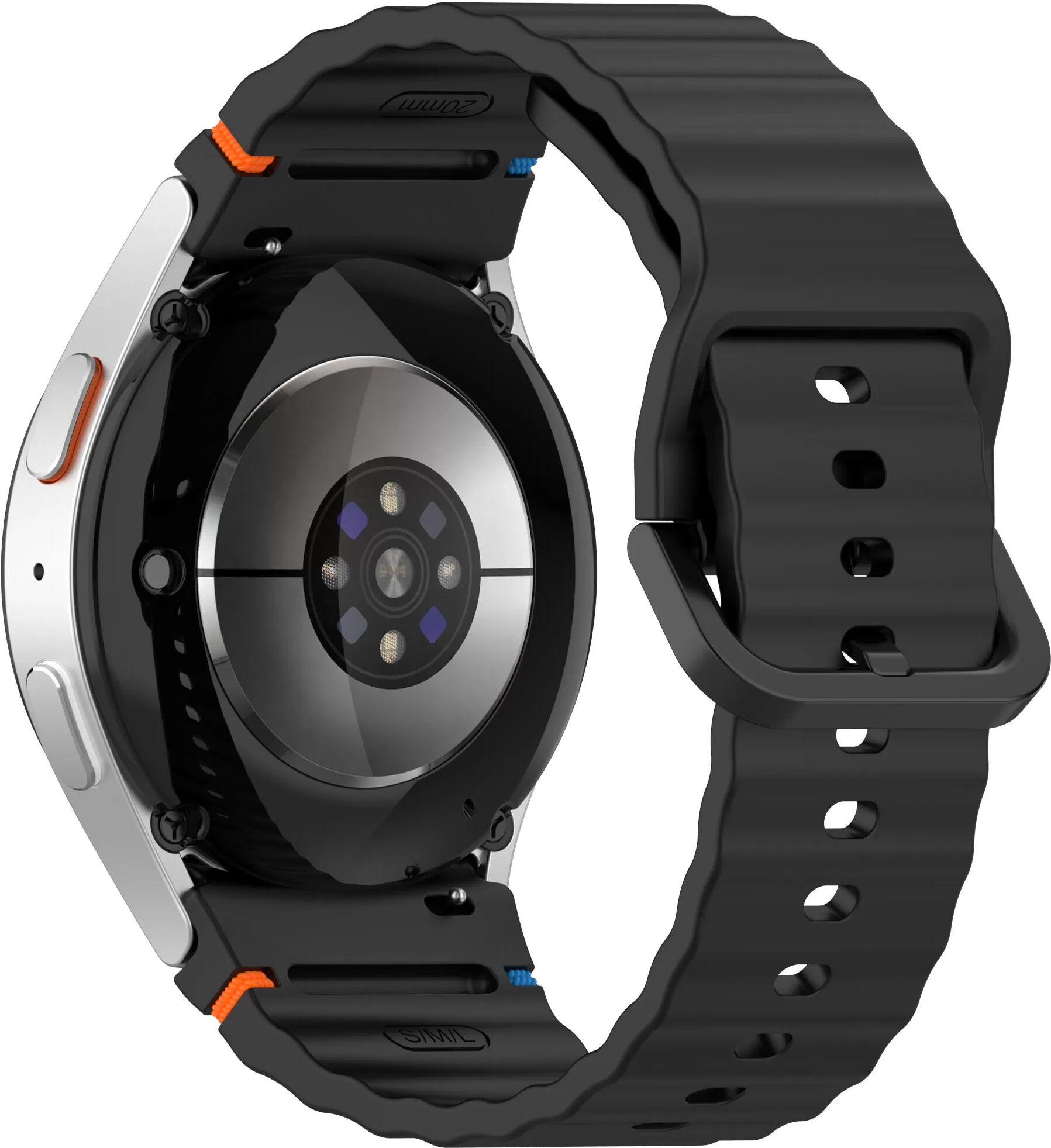 INF Silikon-Uhrenarmband für Samsung Watch 7 Schwarz