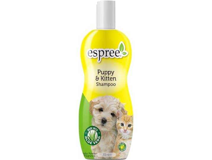 Espree Natuurlijk Pup & Katje Shampoo, Scheurvrij & Hypoallergeen - Babypoedergeur 354 ml