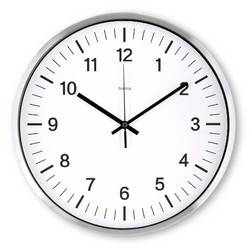 Hama 00185877 Funk Wanduhr 35 cm x 350 cm x 350 mm x 350 mm x 35 mm Silber