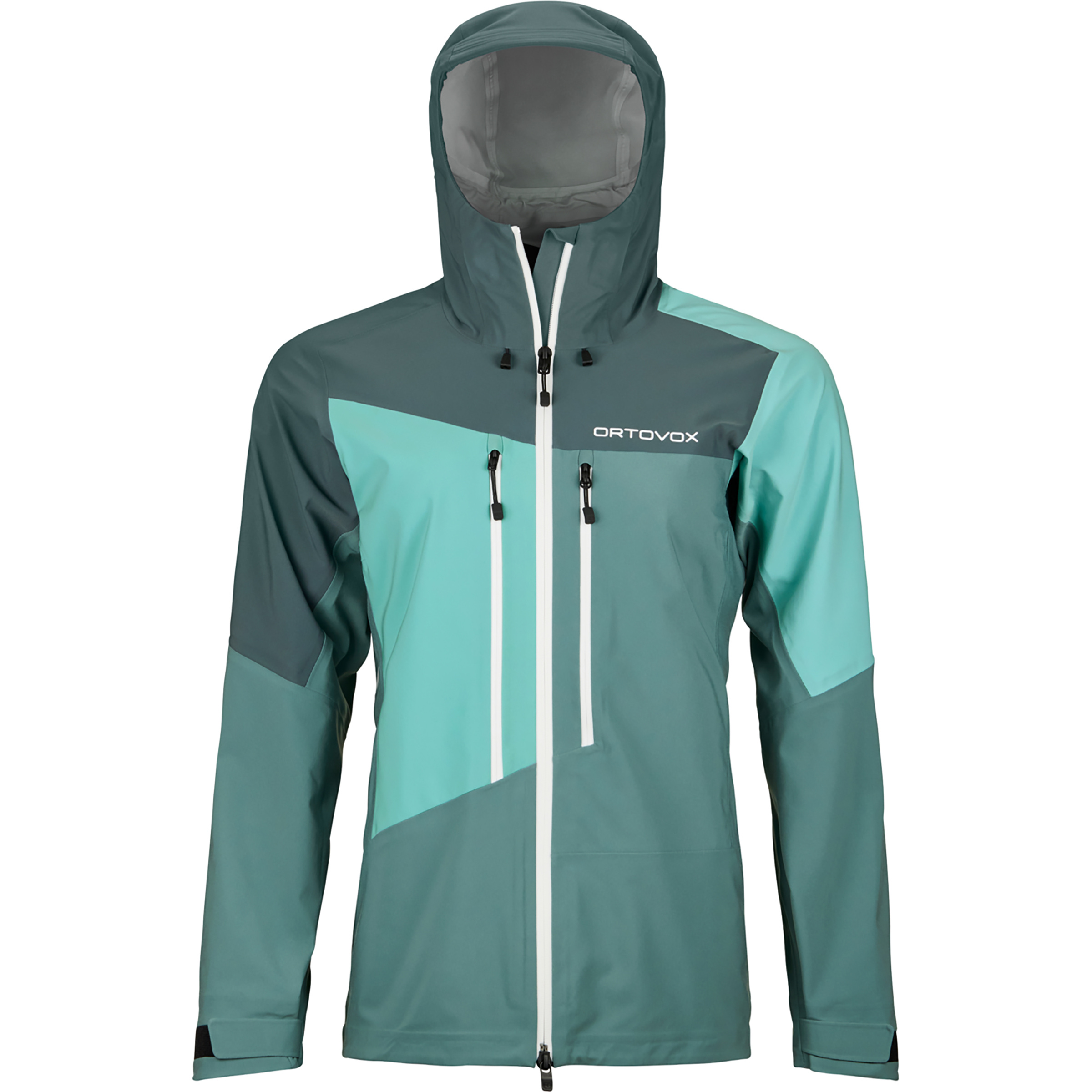 Ortovox Westalpen 3L Damen Regenjacke tuerkis Größe L Alpinklettern | Bergsteigen | Hochtour Wasserdicht Wasserabweisend
