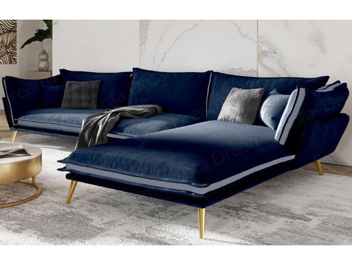Stoff Ecksofa Lobos L-Form
