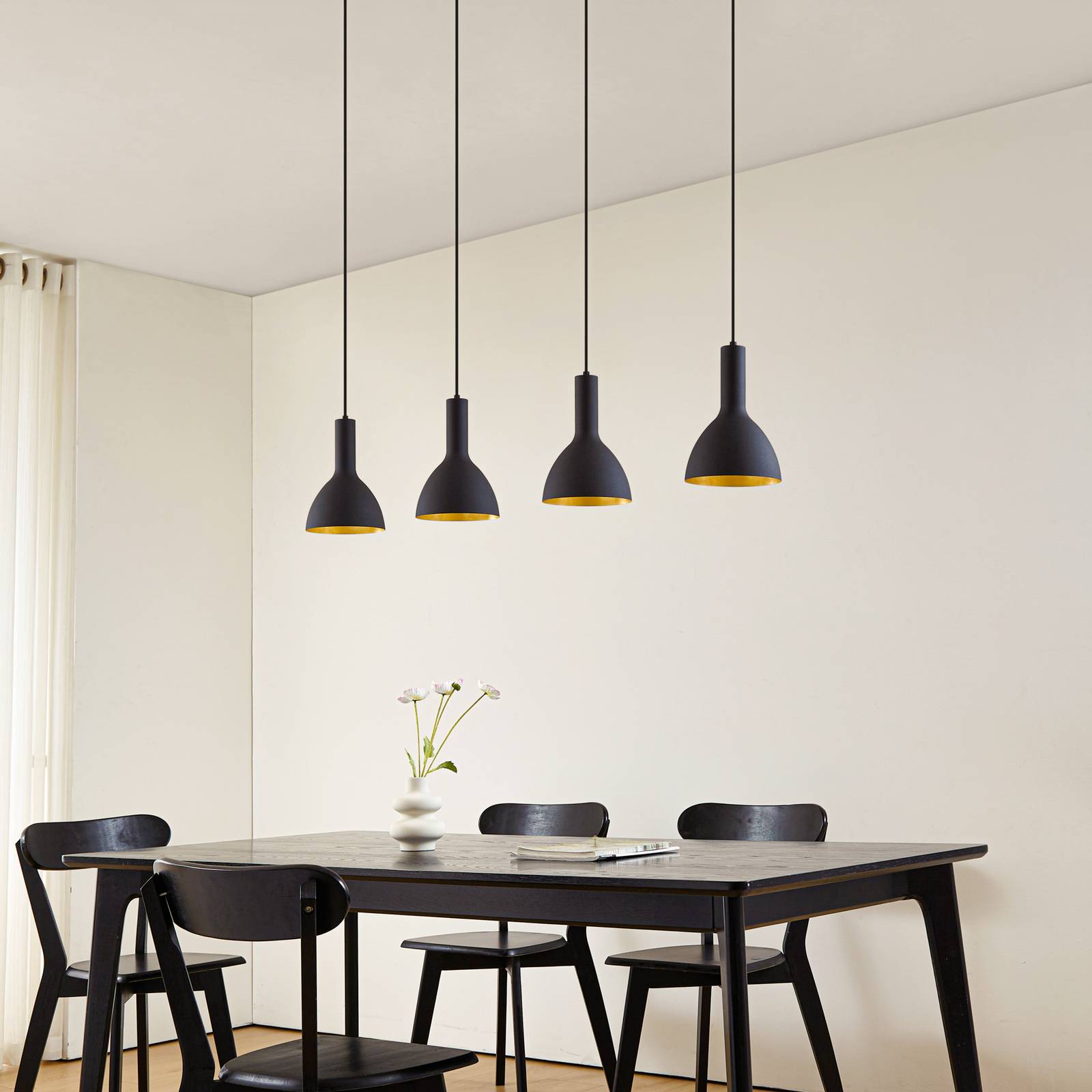 Pendant Light Cosmina Arcchio, dimmable, Black, Kitchen, metal, Modern, Ceiling Light