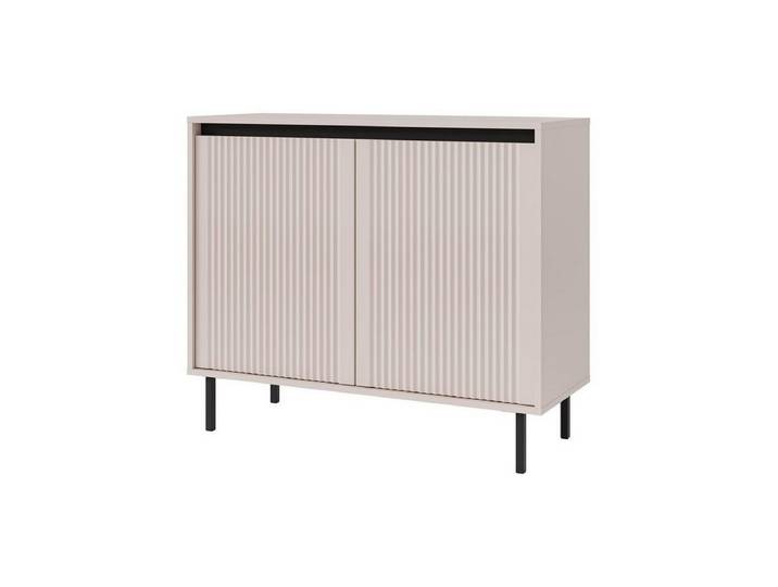 Compleo Kommode mit zwei Türen, geriffelter Front, Elegant design CIAO