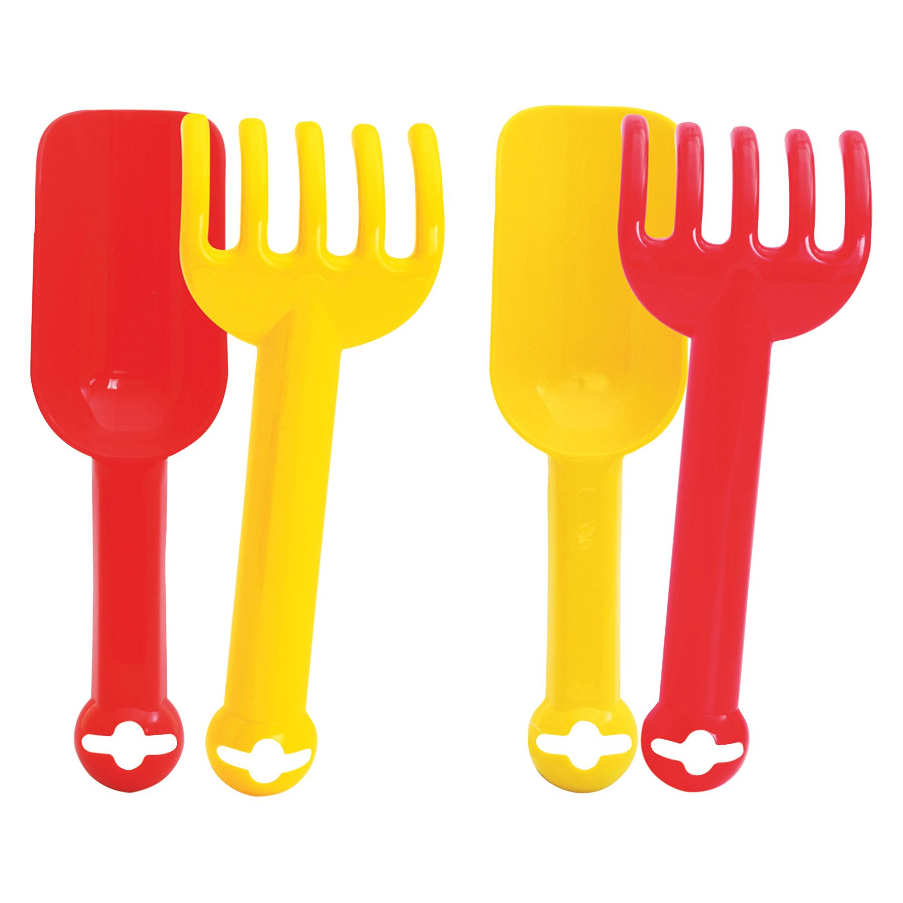 Outdoor Active OA Schaufel+Rechen-Set,L.24cm,2-f.sort. (58097947)