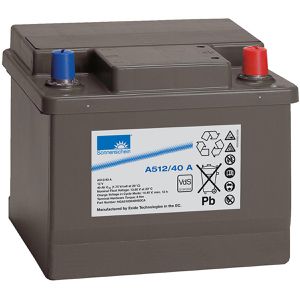 Exide Gel-Batterie Sonnenschein A512/40 A, 12 V, 40 Ah, A-Pol Anschluss, mit VdS-Zulassung