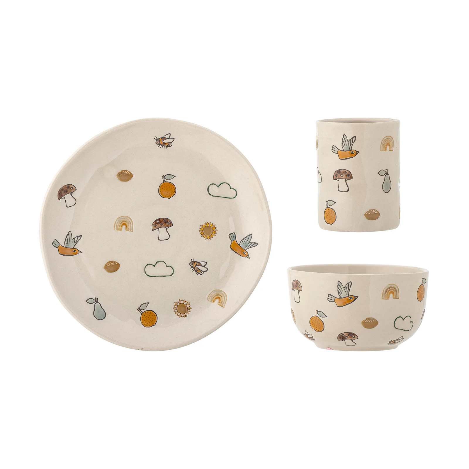 Bloomingville Agnes kinderservies 3-delig White