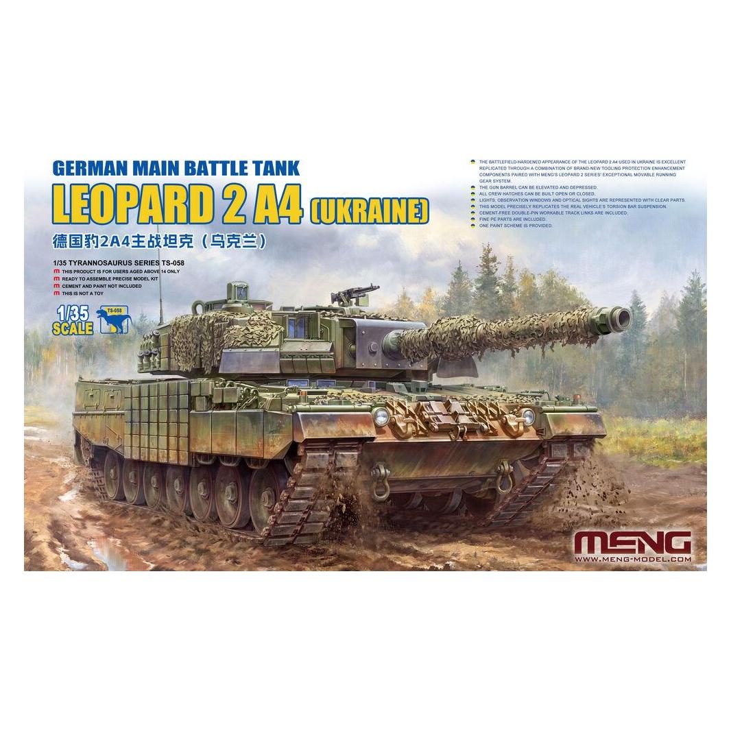 Meng-Model German Main Battle Tank Leopard 2A4 (Ukraine) (TS-058)