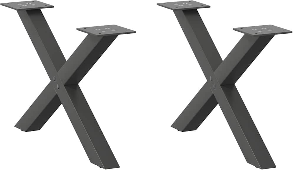 Symple Stuff Table Leg Anthracite 31cm H x 50cm W x 31cm D