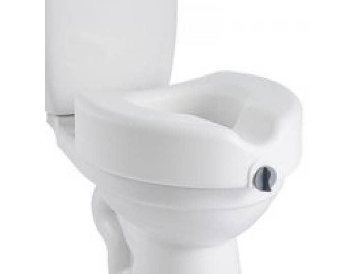 VEVOR Toilettensitzerhöhung Toilettenerhöhung (158 kg Tragkraft) 127 mm Hubhöhe, erhöhter Toilettensitz mit vergrößerter Öffnung für ältere Menschen Senioren, längliche & runde Schüsseln