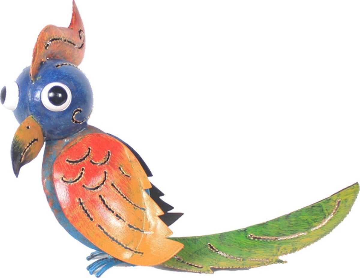 Vogel Funky Blad Staart Op Zoek Zijwaarts Tafeldecoratie