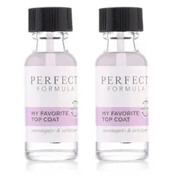 PERFECT FORMULA Topcoat Überlack versiegelt & schützt, 2x 18ml