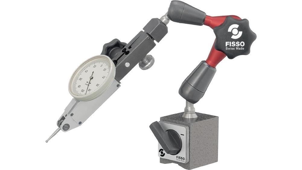Hitec magnetisch meetstatief 570-2500 met 300 N hechtkracht en 130 mm werkingsbereik, Hoogte: 220 mm