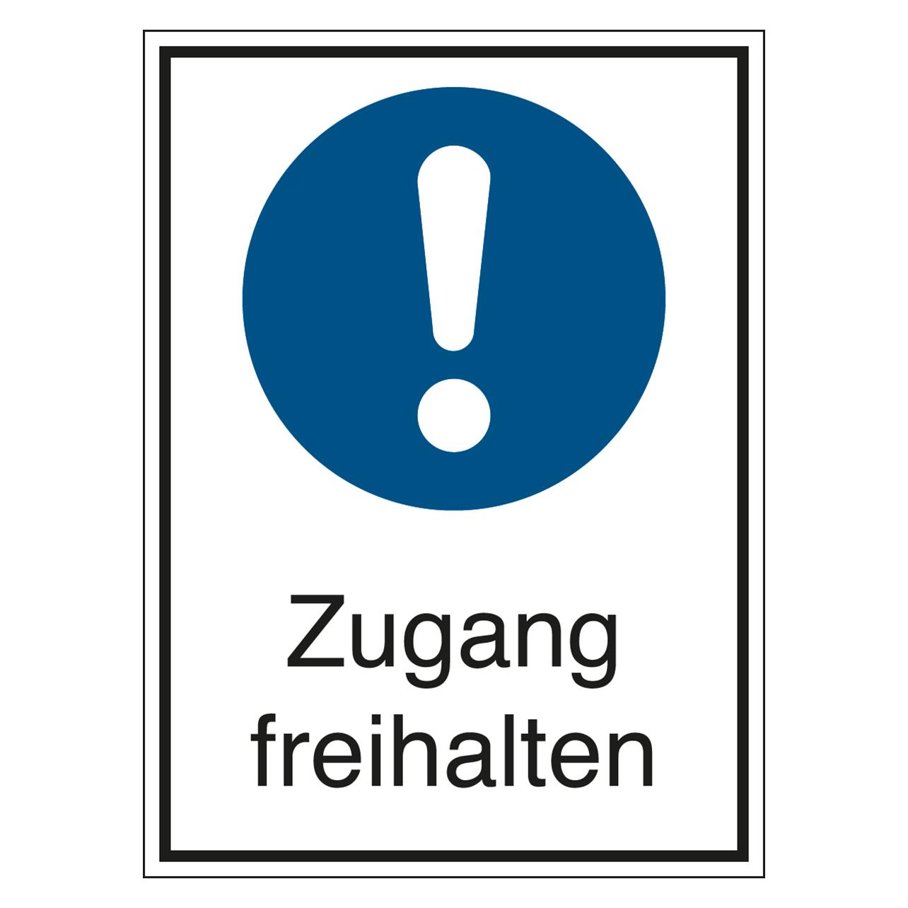Brady STD-112-262x371-B7525, Gebotsschilder - Zugang freihalten (800464)