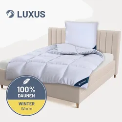Daunendecke »LUXUS« – 100% Daunen, Größe: 155x200