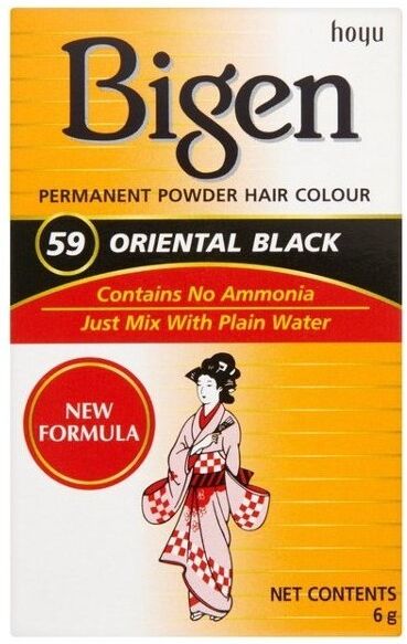 Bigen Permanente Haarfarbe in Pulverform, 6 g 59 Ostschwarz
