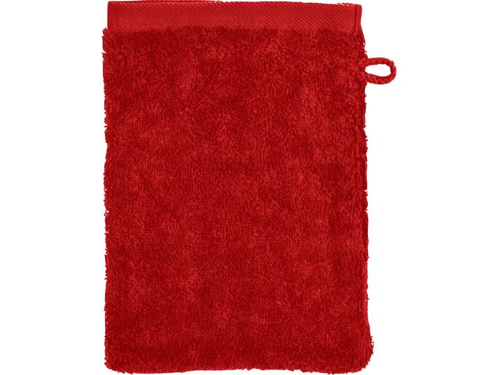 Waschhandschuh ROSS Sinfonie , rot (kirsche), B:16cm L:22cm, Frottier, Handtücher, Waschhandschuh, in modernen Unifarben