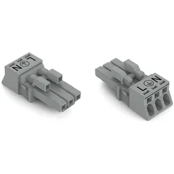 Wago 890-243/060-000 Buchse,3-polig,Kod. B,grau 890243060000  - 50 Stück