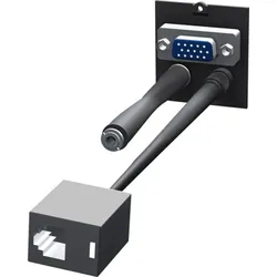 Bachmann Einsatz USB schwarz Schraubbefestigung 917.134 ohne Beschriftungsfeld