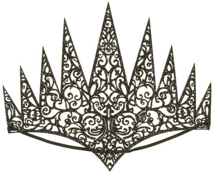 Kopfschmuck "Krone", schwarz