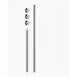 Duschvorhangstange barrierefrei weiss chrom silber matt feste montage