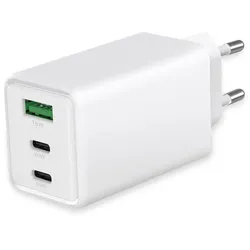 Fontastic Fontastic Netzteil GAN 65W, 2 x Typ-C + USB-A Weiss