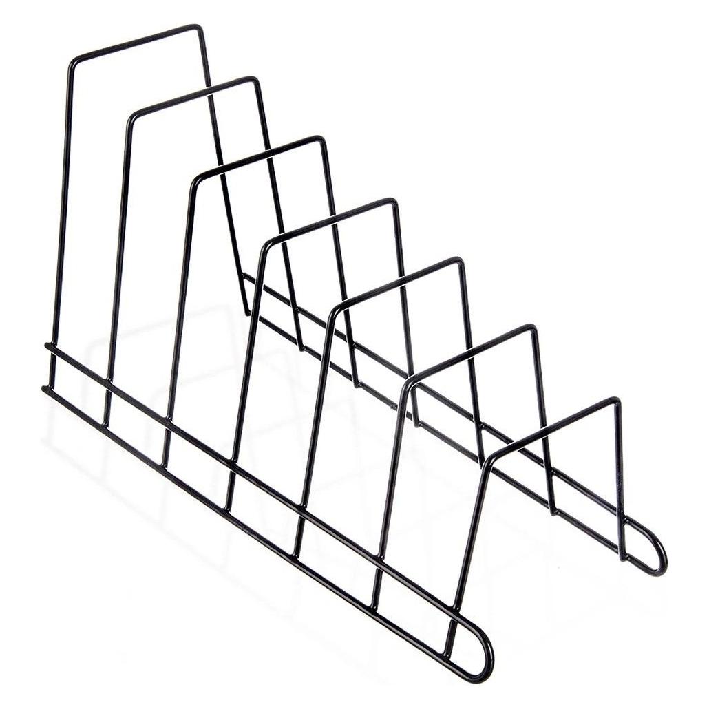 Home&Styling Home Styling Collection Stojak na Pokrywki Talerze Metalowy Czarny RADKA 6 szt. 34,5 cm ORION (64821618)