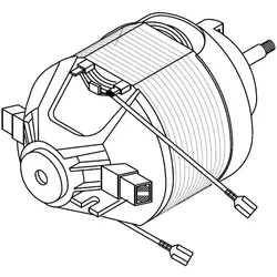 Motor Lindhaus Bürstenmotor 240V 300mm x 380 mm Lindhaus Ersatzmotor für RX 380 evo/hepa/eco Force