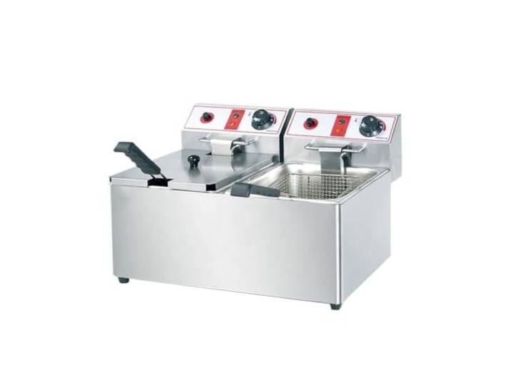 Factory All Electric Cooking Friteuse Ölfiltermaschine Doppelt