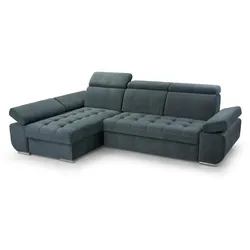 ECKSCHLAFSOFA Bianca dunkelblau links