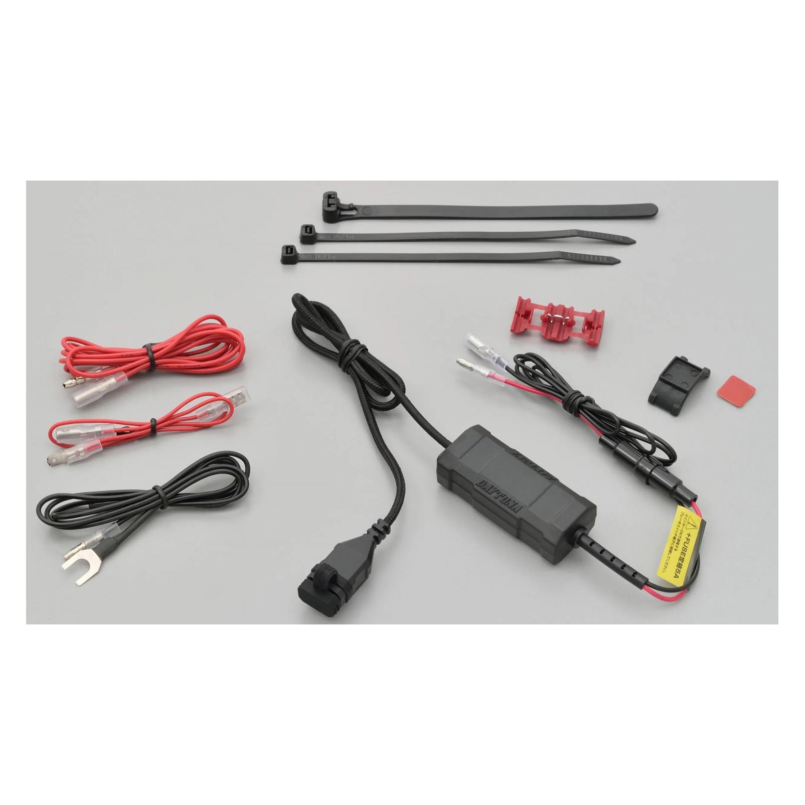 Daytona Single Port USB-C Netzteil für Motorräder, 18W PD, 80399 (80399)