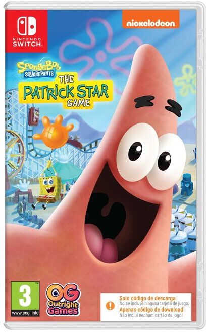 BANDAI/NAMCO JOGO SWITCH PATRICK STAR GAME CODE IN BOX