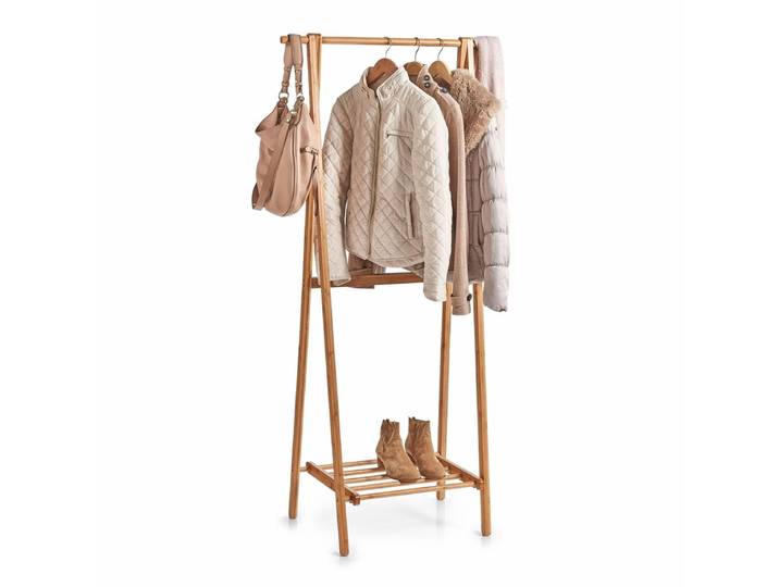 Kleiderständer MY HOME Garderobenständer Bamboo , beige (natur), B:44,5cm H:159cm T:73,5cm, Bambus, Garderobenständer, Kleiderständer