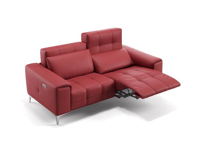 Leder Couch hochwertig & Relaxfunktion SALENTO Leder Sofa