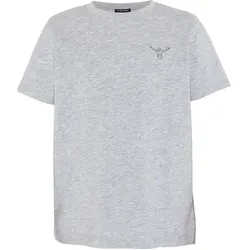 CHIEMSEE T-Shirt mit tonalem Logo-Design, Größe 134/140 in Grau 154101